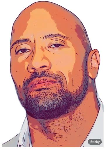 Sticker «Dwayne Johnson-9»