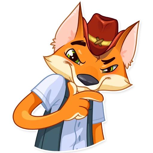 Sticker «Cowboy Fox-10»