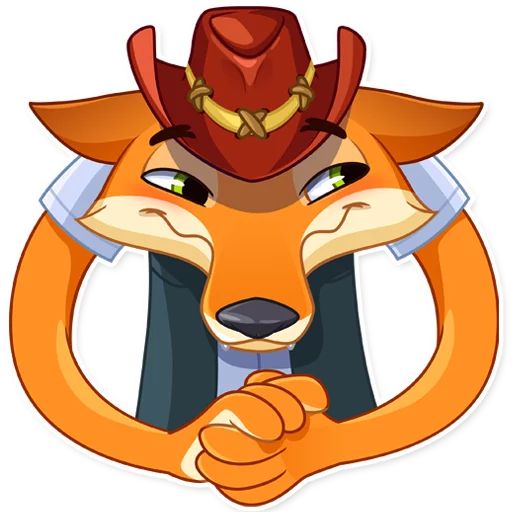 Sticker «Cowboy Fox-12»