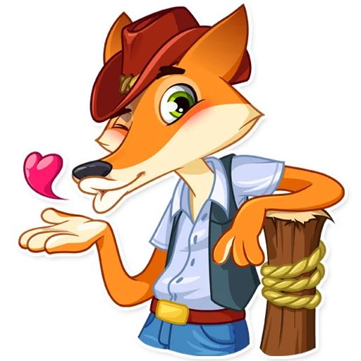Sticker «Cowboy Fox-2»