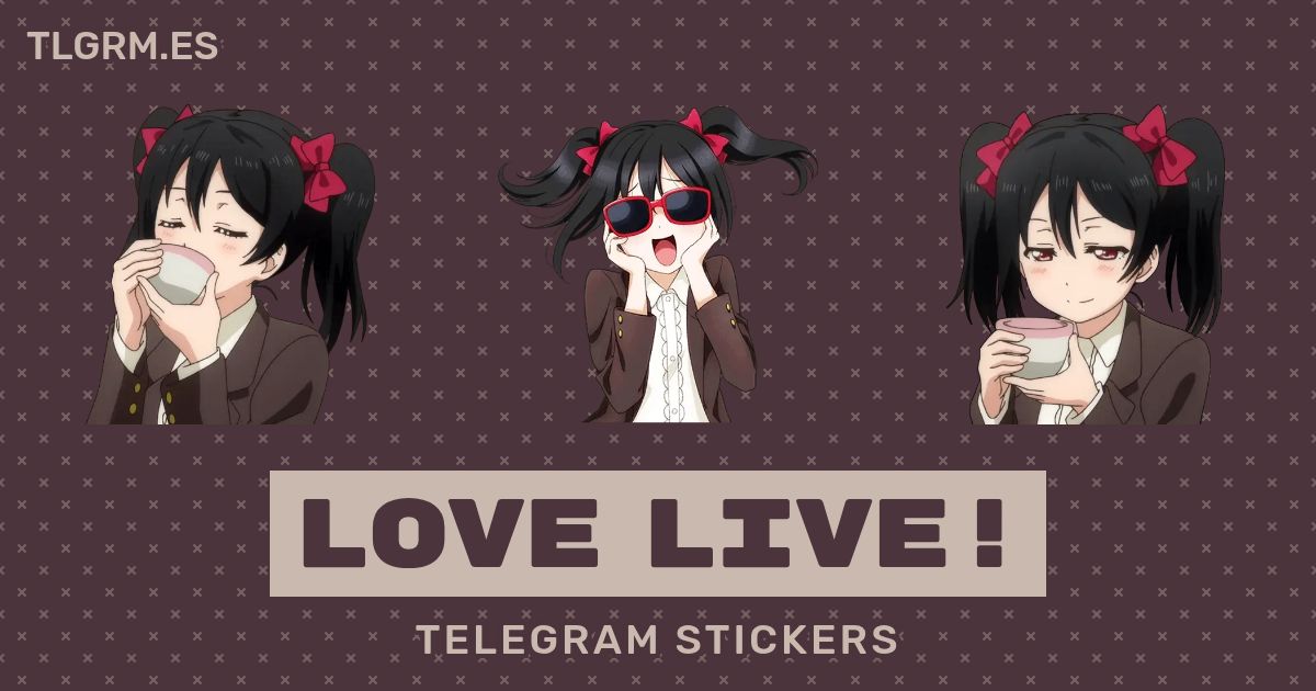 Pack de stickers para Telegram «Love live!»