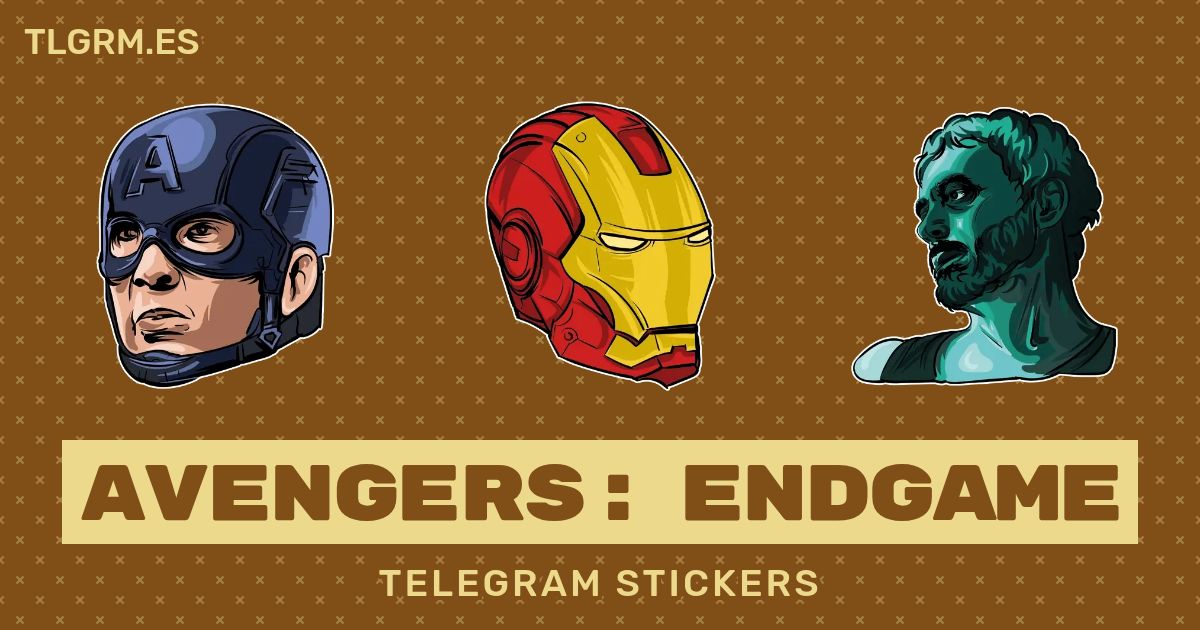 Pack de stickers para Telegram «Avengers Endgame»
