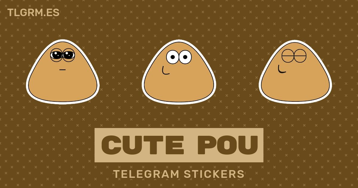 Pack De Stickers Para Telegram Cute Pou