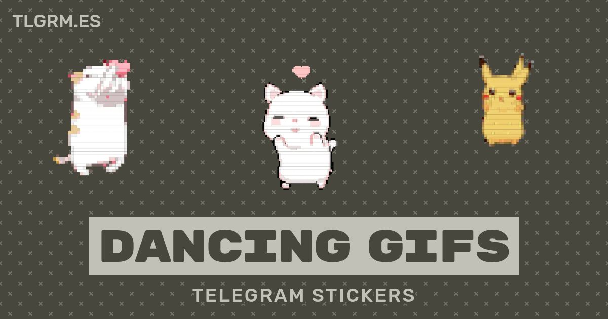 Pack de stickers animados para Telegram «Dancing GIFs»