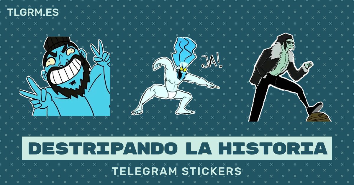 Pack de stickers para Telegram «Destripando la Historia»