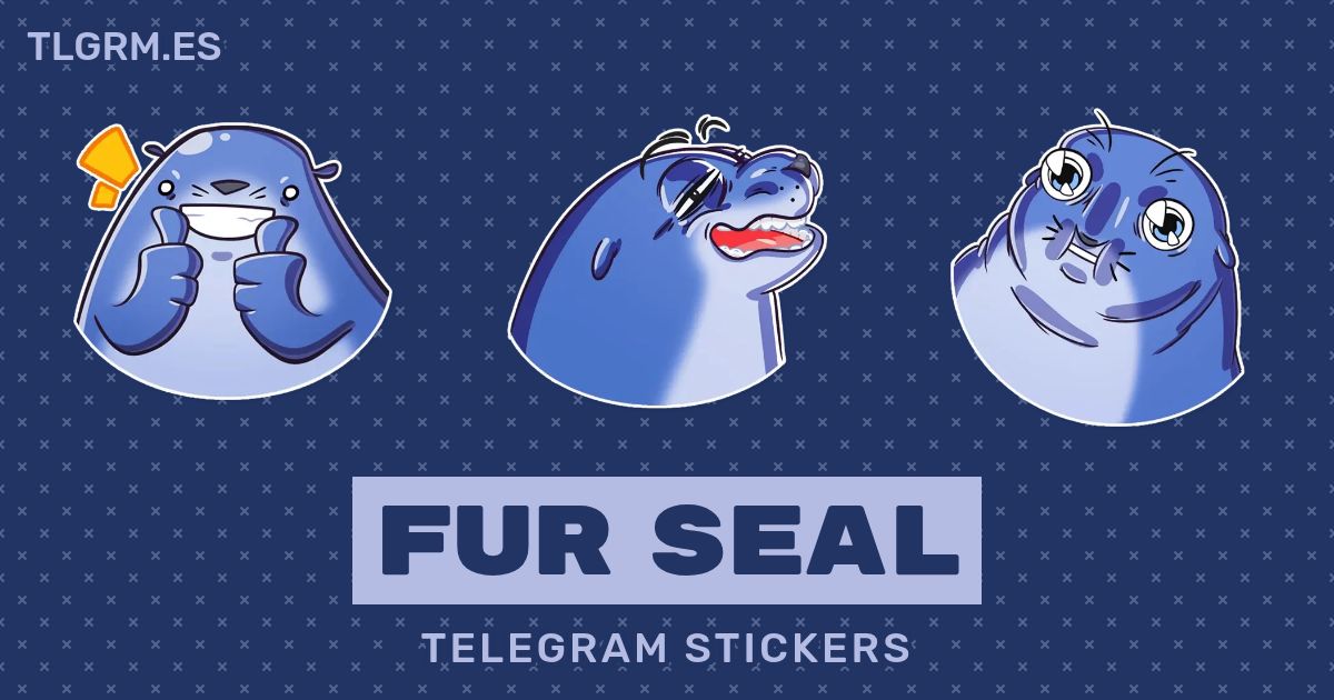 Pack de stickers para Telegram «Fur Seal»