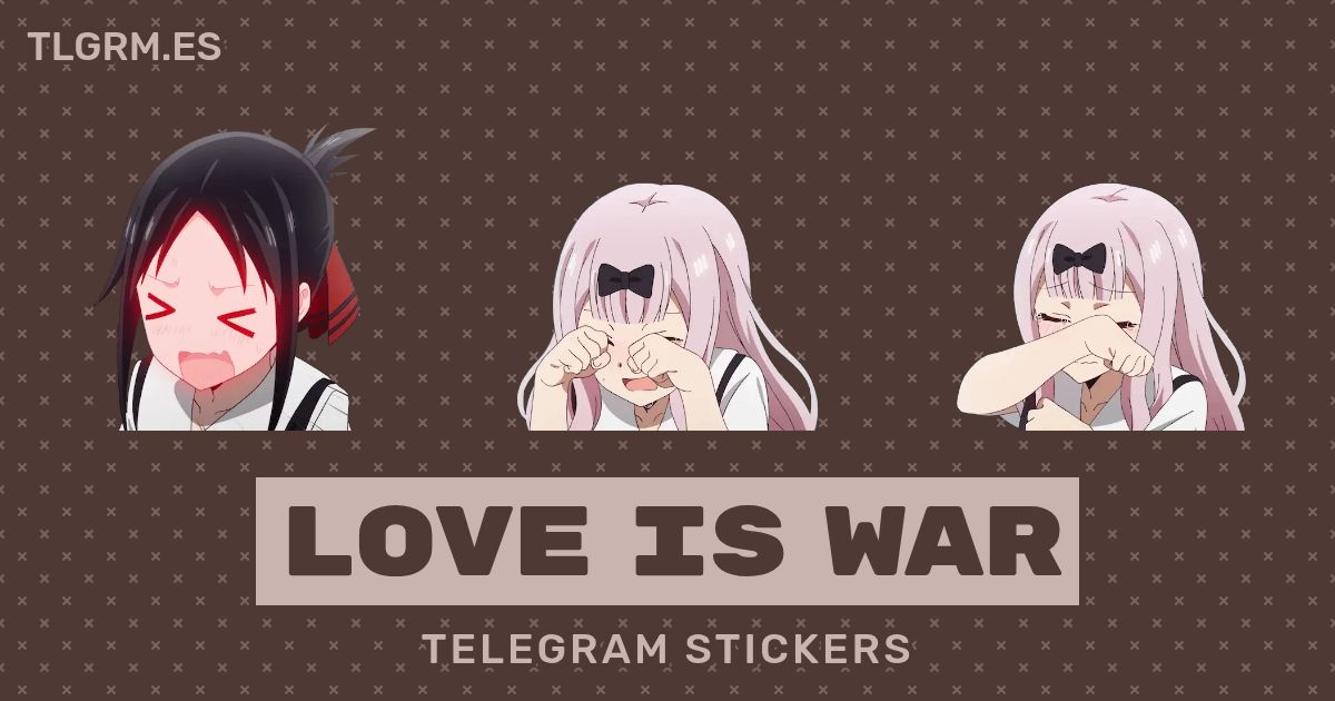 Pack de stickers para Telegram «Love is War»