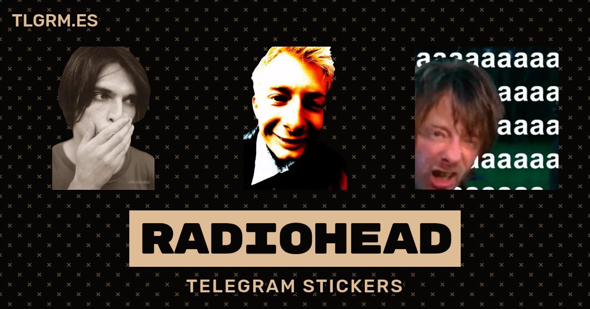 Pack de stickers para Telegram «Radiohead»